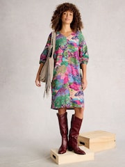 White Stuff Pink Cerys Cocoon Dress - Image 1 of 6