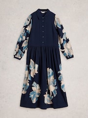 White Stuff Blue Claire Shirt Dress - Image 5 of 6