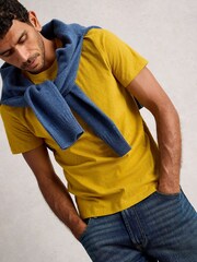 White Stuff Yellow Abersoch Short Sleeve T-Shirt - Image 4 of 6