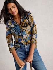 White Stuff Yellow Annie Jersey Shirt - Image 1 of 6