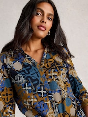 White Stuff Yellow Annie Jersey Shirt - Image 3 of 6