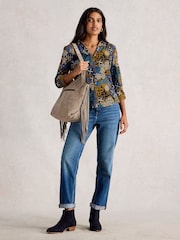 White Stuff Yellow Annie Jersey Shirt - Image 4 of 6