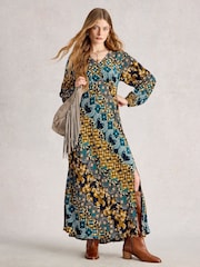 White Stuff Blue Hope Bias Cut Dress - Image 1 of 6
