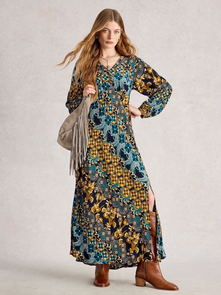 White Stuff Blue Hope Bias Cut Dress - Image 1 of 6 White Stuff Blue Hope Bias Cut Dress - Image 1 of 6