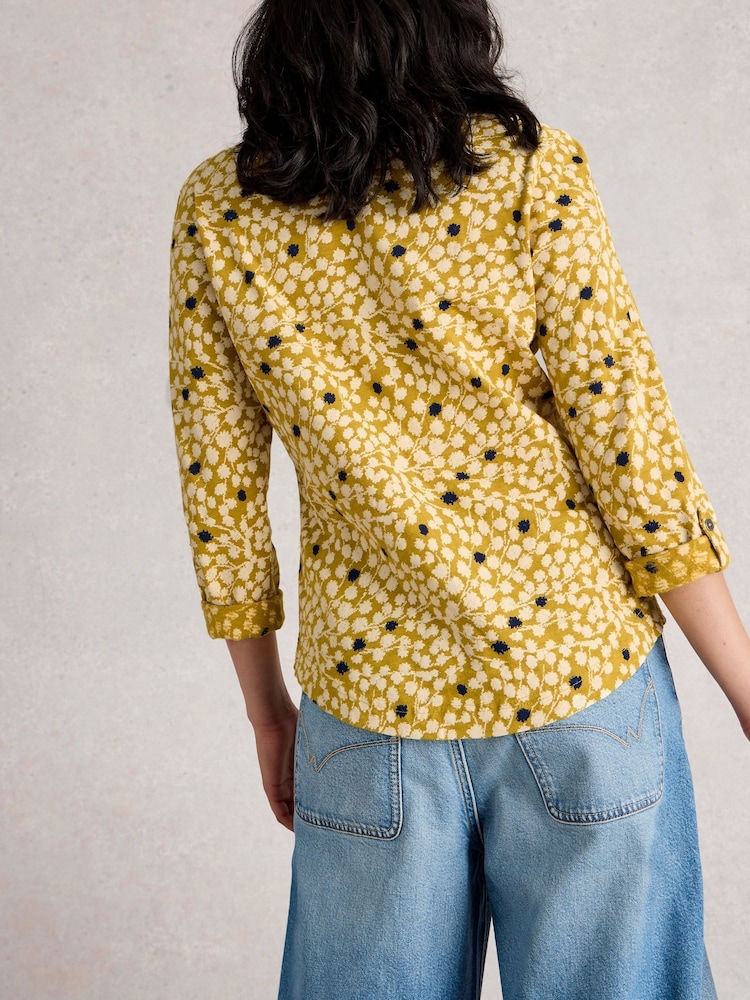White Stuff Yellow Annie Jersey Shirt - Image 2 of 6 White Stuff Yellow Annie Jersey Shirt - Image 2 of 6