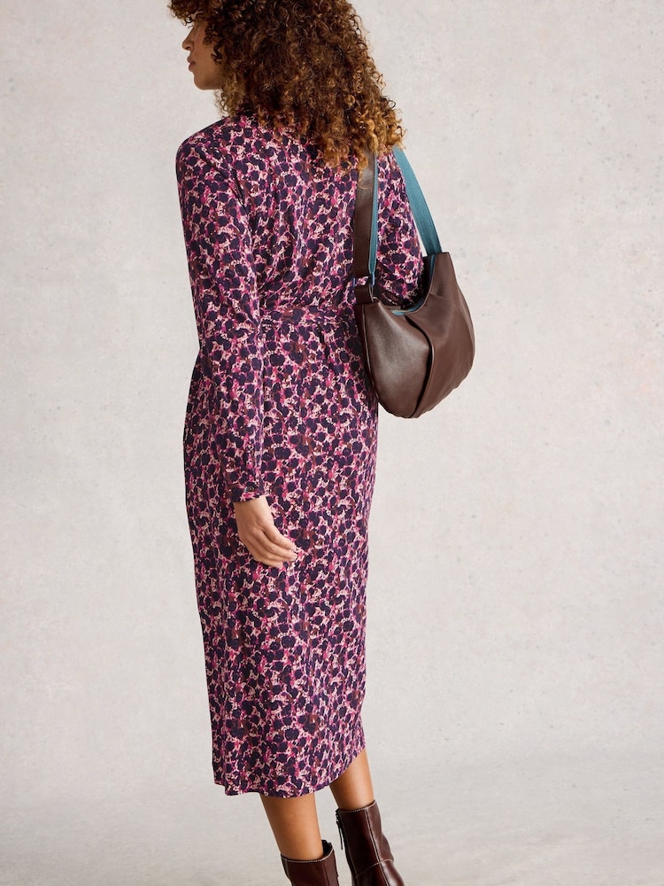 White Stuff Pink Annie Jersey Shirt Dress - Image 2 of 6
