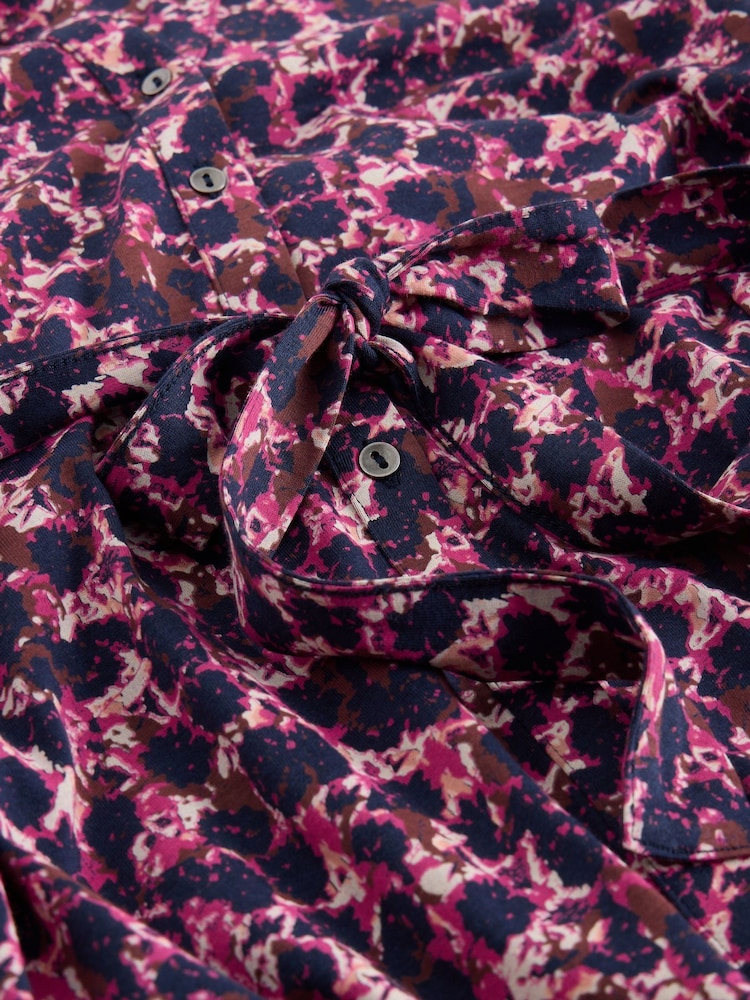 White Stuff Pink Annie Jersey Shirt Dress - Image 6 of 6