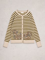 White Stuff Natural Lulu Embroidered Cardigan - Image 5 of 6