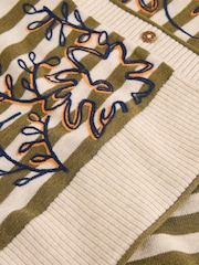 White Stuff Natural Lulu Embroidered Cardigan - Image 6 of 6