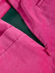 White Stuff Pink Coral Velvet Skirt - Image 6 of 6