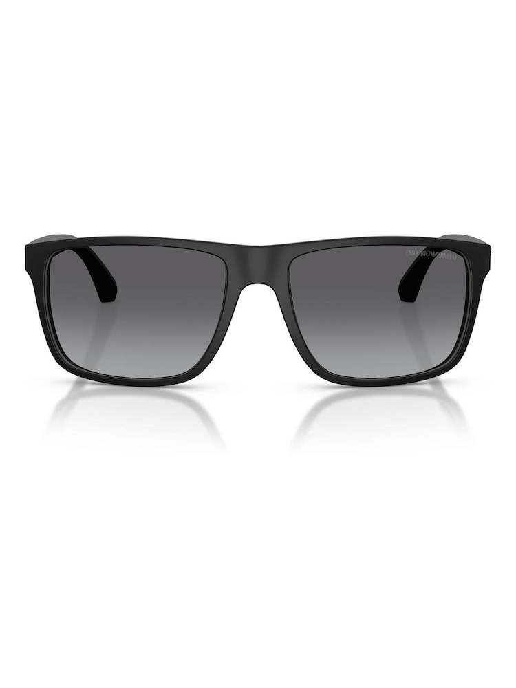 Emporio Armani Square Black Sunglasses - Image 1 of 5 Emporio Armani Square Black Sunglasses - Image 1 of 5