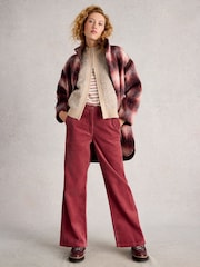White Stuff Pink Belle Cord Wide Leg Trousers - Image 2 of 6