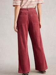 White Stuff Pink Belle Cord Wide Leg Trousers - Image 3 of 6