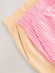 Red/Yellow Gingham - حزمة من 2 شورتات سهلة اللبس - صورة 4 من 8