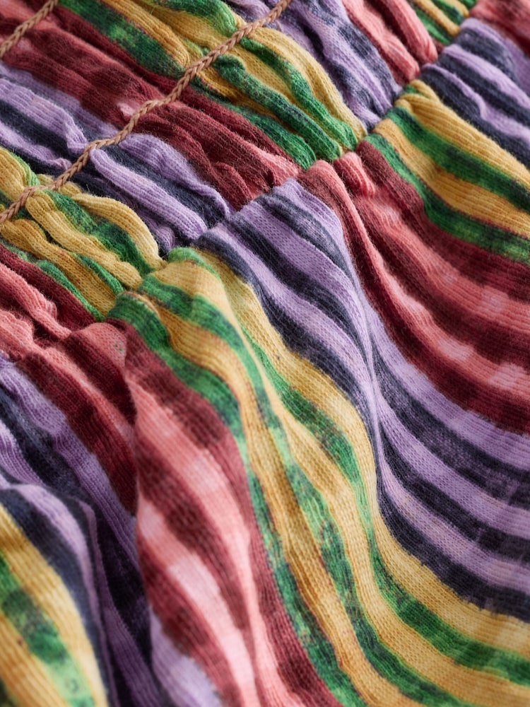 Violet Carouri Gingham - Fustă maxi încrețită - Imaginea 2 din 3