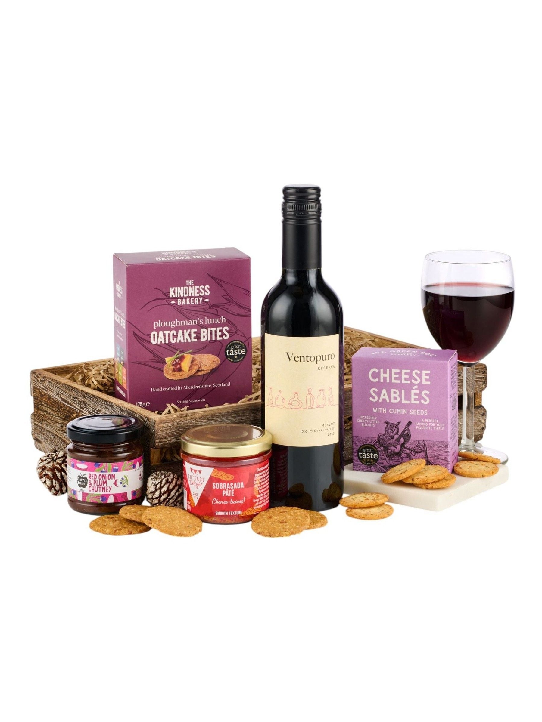 Spicers of Hythe Wine & Pate Tray Deli Selection