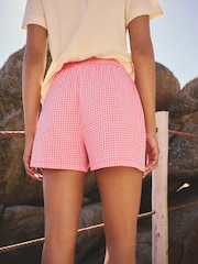 Red Gingham Lightweight Shorts - Image 4 of 8