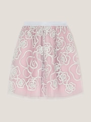 Monsoon Pink Rose Tinsel Tulle Skirt - Image 3 of 4