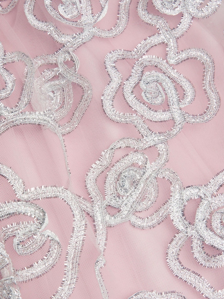 Monsoon Pink Rose Tinsel Tulle Skirt - Image 4 of 4 Monsoon Pink Rose Tinsel Tulle Skirt - Image 4 of 4