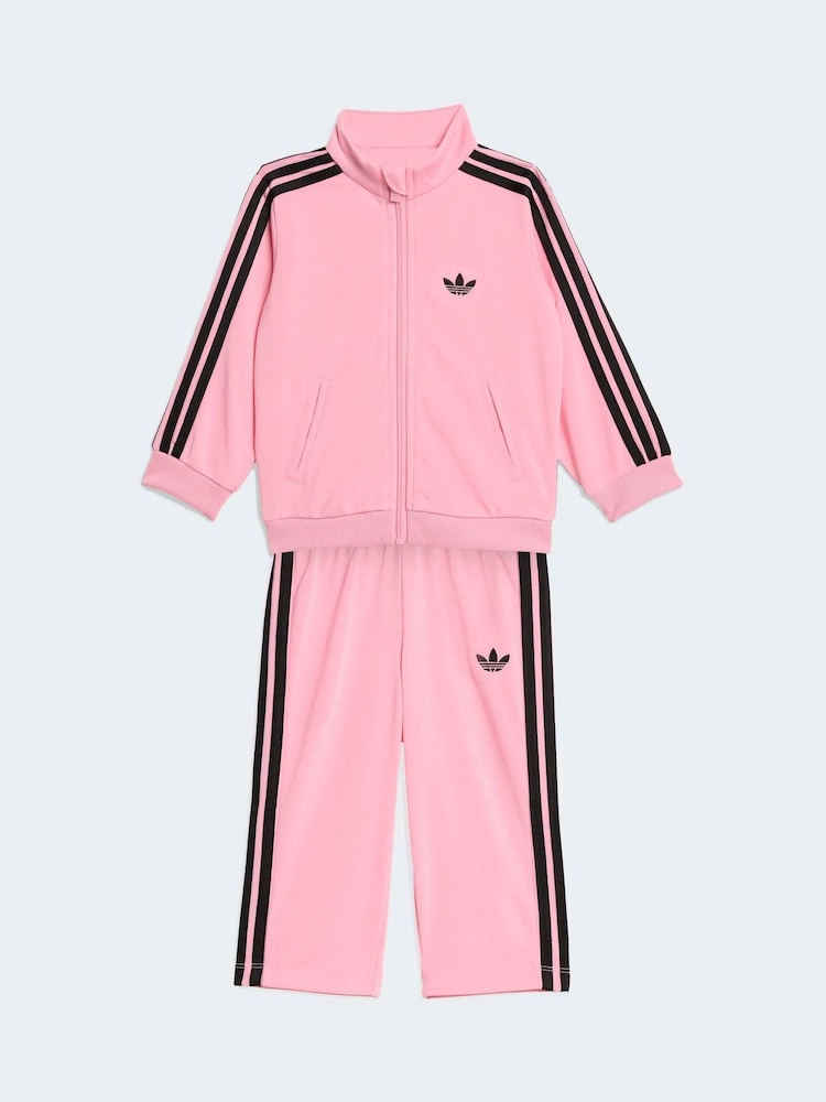 adidas Originals Pink Firebird Tracksuit Infant Set - Image 1 of 7 adidas Originals Pink Firebird Tracksuit Infant Set - Image 1 of 7