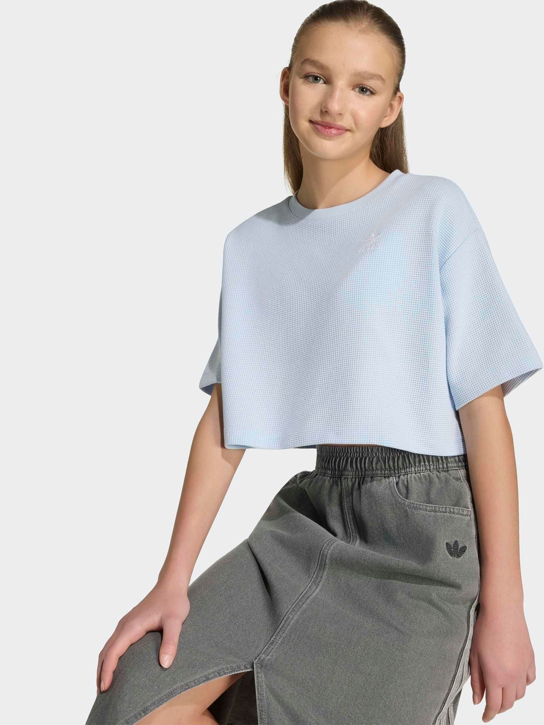 Satın al Mavi - adidas Originals Crop Waffle Tişört Next Turkey