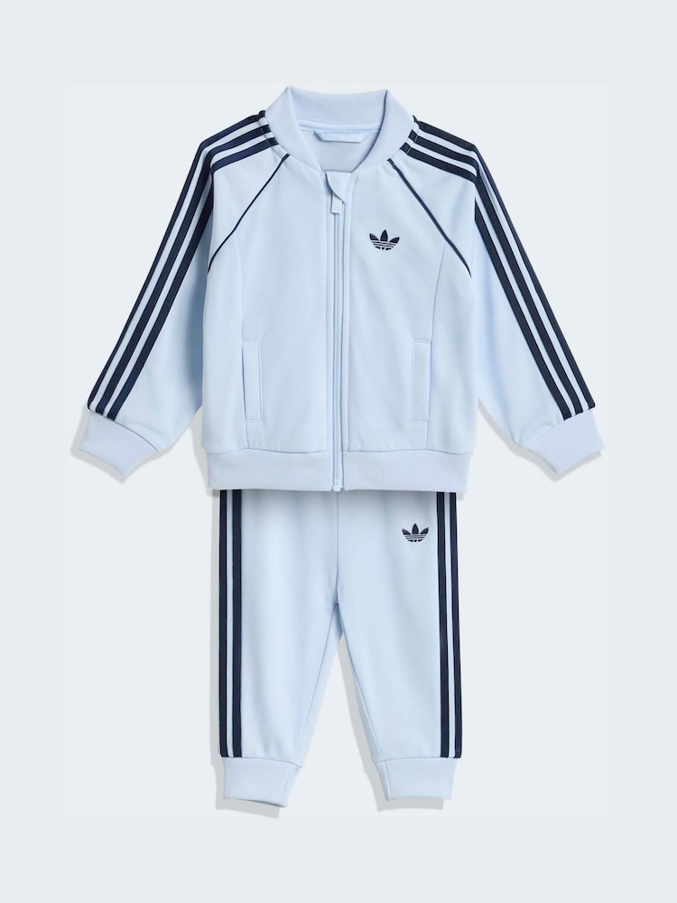 adidas Originals Light Blue SST Infant Tracksuit - Image 1 of 7