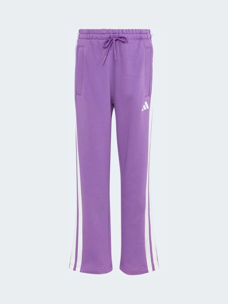 adidas Purple 3-Stripes Baby T-Shirt and Jogger Little Kids Set - Image 8 of 8 adidas Purple 3-Stripes Baby T-Shirt and Jogger Little Kids Set - Image 8 of 8