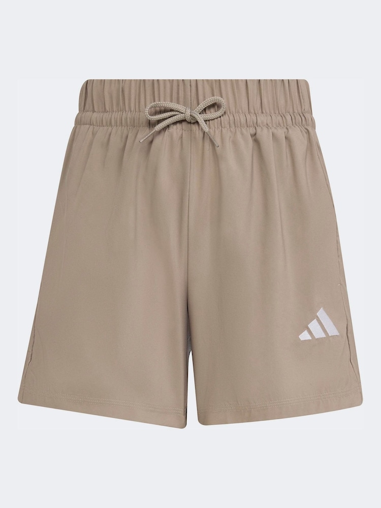 adidas Brown Essentials Climacool Kids Shorts - Image 5 of 5 adidas Brown Essentials Climacool Kids Shorts - Image 5 of 5