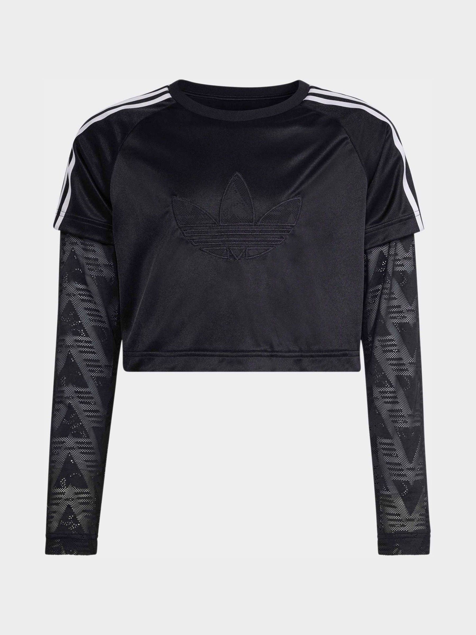 Buy adidas Originals Black Long Sleeved Lace Top from the Next UK