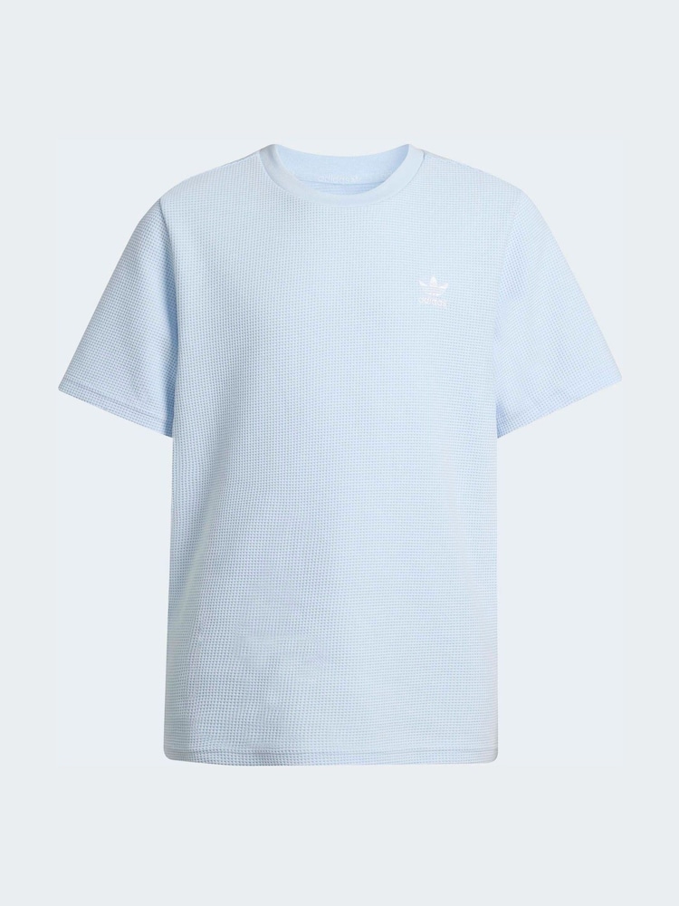 adidas Originals Blue Waffle T-Shirt - Image 5 of 5