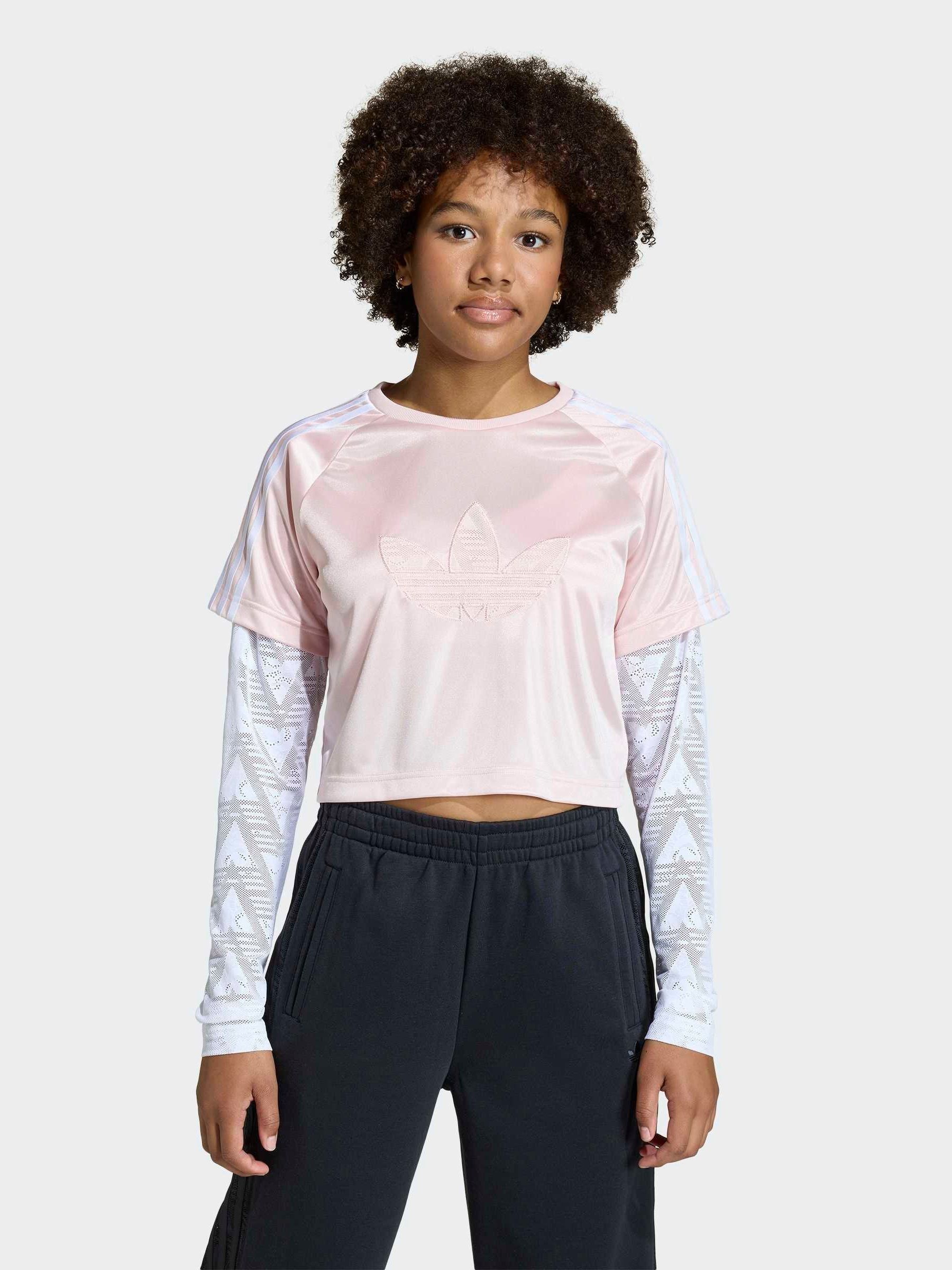 Buy adidas Originals Pink Long Sleeved Lace Top from Next Oman