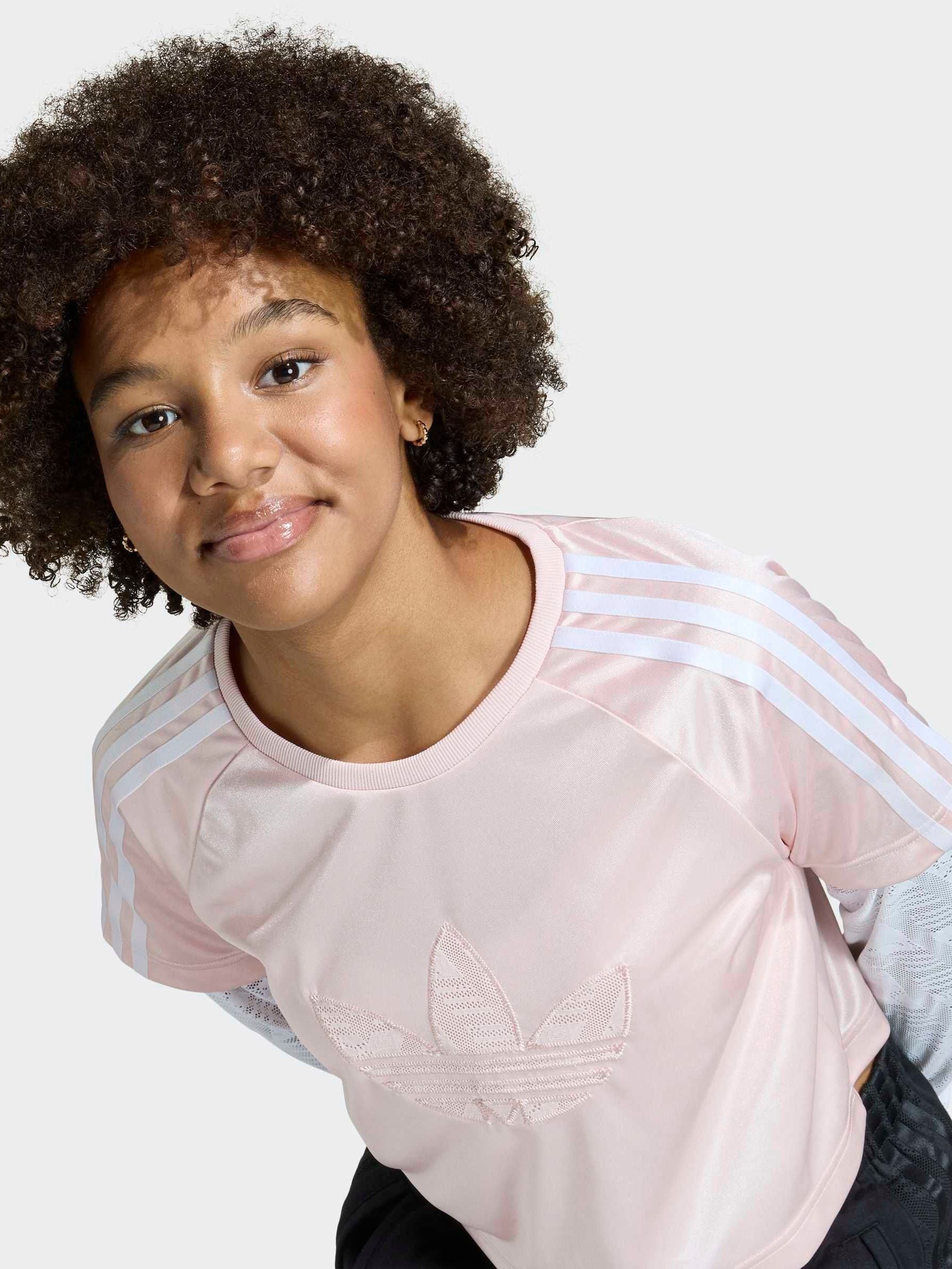 Buy adidas Originals Pink Long Sleeved Lace Top from Next Oman