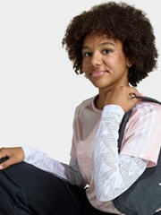 adidas Originals Pink Long Sleeved Lace Top - Image 5 of 6