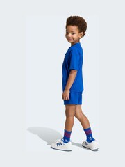 adidas Originals Blue Trefoil T-Shirt and Shorts Little Kids Set - Image 2 of 10