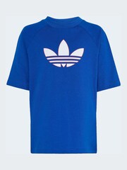 adidas Originals Blue Trefoil T-Shirt and Shorts Little Kids Set - Image 7 of 10