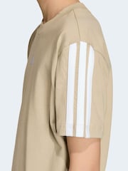 adidas Brown Essentials Kids T-Shirt - Image 4 of 6