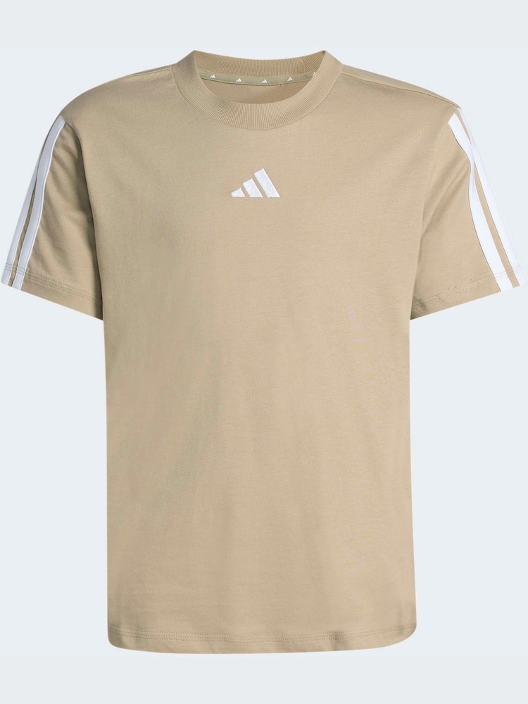 adidas Brown Essentials Kids T-Shirt - Image 6 of 6