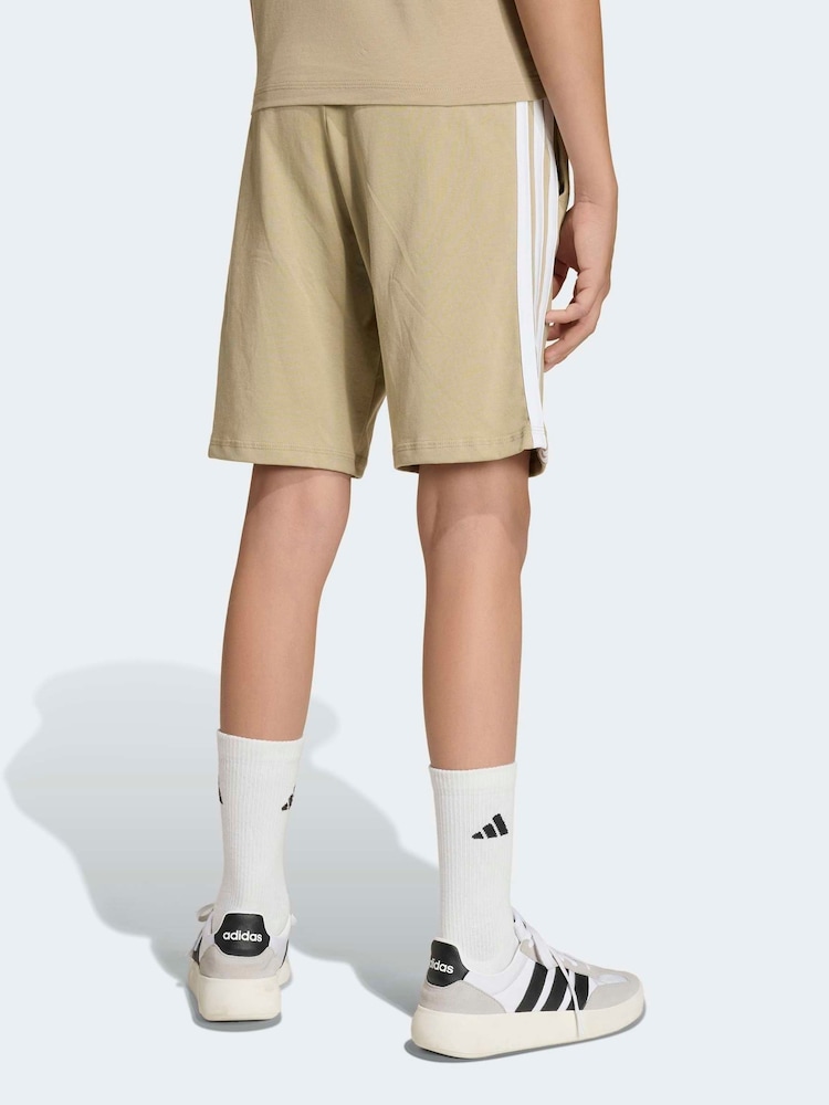 adidas Brown Essentials Kids Shorts - Image 2 of 6 adidas Brown Essentials Kids Shorts - Image 2 of 6
