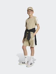 adidas Brown Essentials Kids Shorts - Image 3 of 6