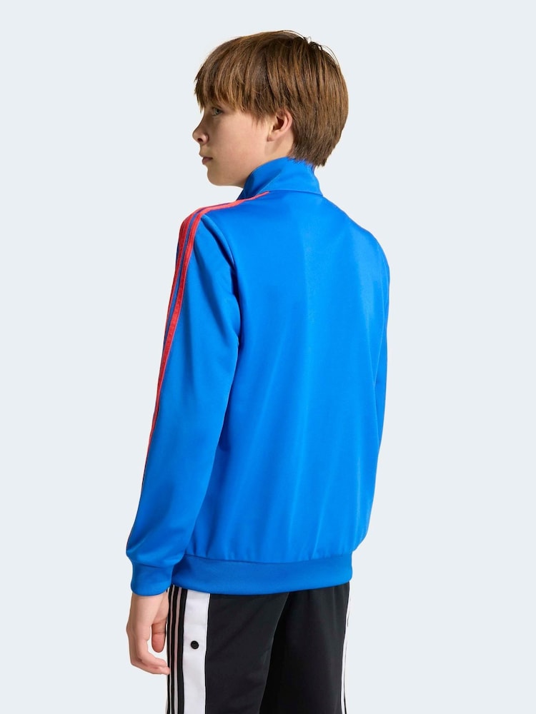 adidas originals Blue Red Firebird Oversized Jacket - Image 2 of 6