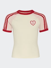 adidas Originals 3 Stripes Heart Logo T-Shirt - Bild 4 von 8