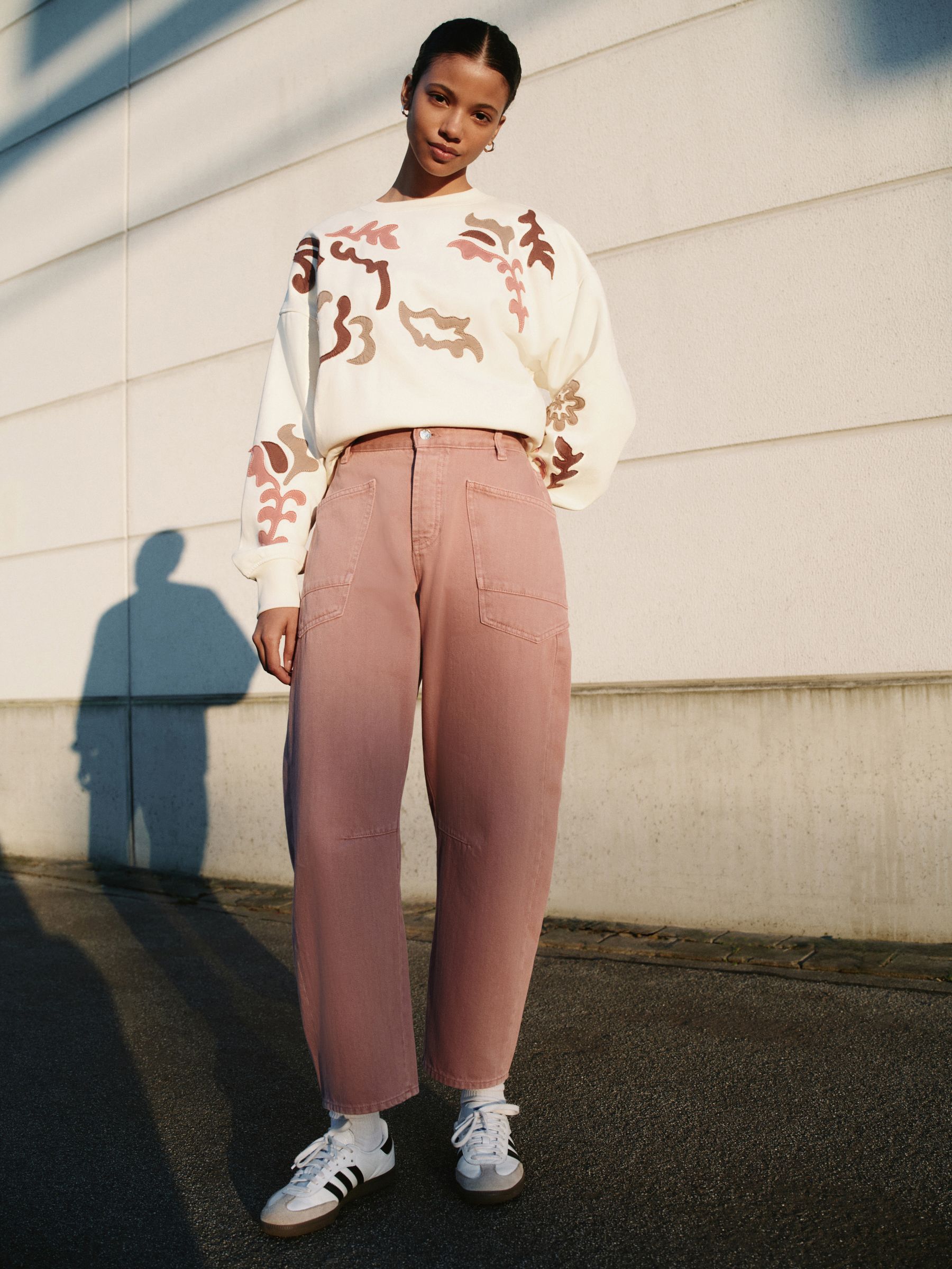Buy Pink Double Pocket Barrel Jeans from the Next UK online shop