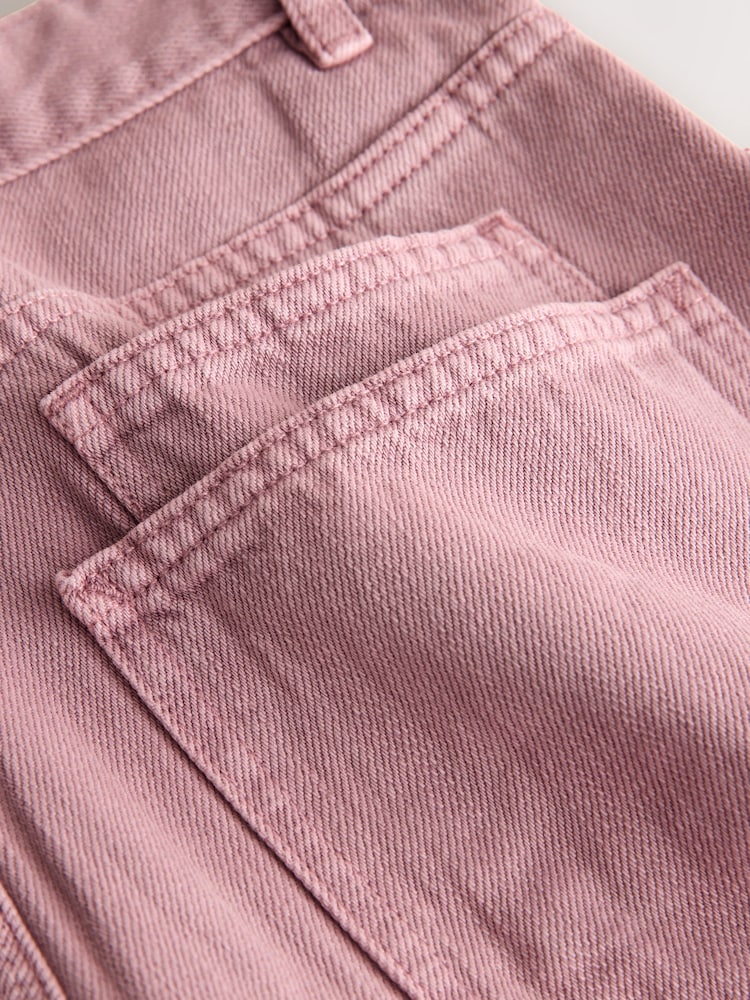 Pink Double Pocket Barrel Jeans - Image 9 of 9