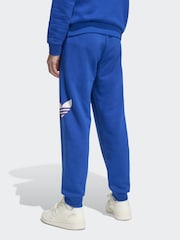 adidas Originals Blue Oversized Trefoil Joggers - Image 2 of 6