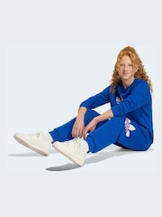 adidas Originals Blue Oversized Trefoil Joggers - Image 4 of 6