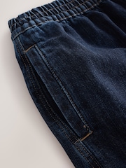 Albastru închis - Pull On Barrel Leg Jeans - Imaginea 3 din 5