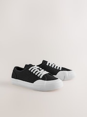 Black Forever Comfort® Canvas Baseball Trainers - Image 3 of 5