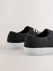 Black Forever Comfort® Canvas Baseball Trainers - Image 5 of 5