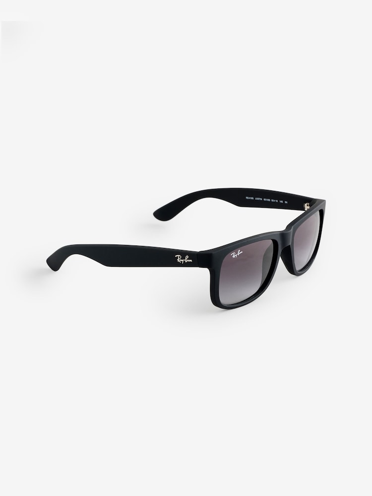 Ray Ban Justin Square Black Sunglasses - Image 1 of 1 Ray Ban Justin Square Black Sunglasses - Image 1 of 1