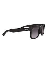 Ray-Ban Black Justin Square Sunglasses - Image 4 of 12